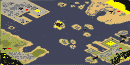 Battle of the Districts (2-4) - Red Alert 2 Map Preview Image